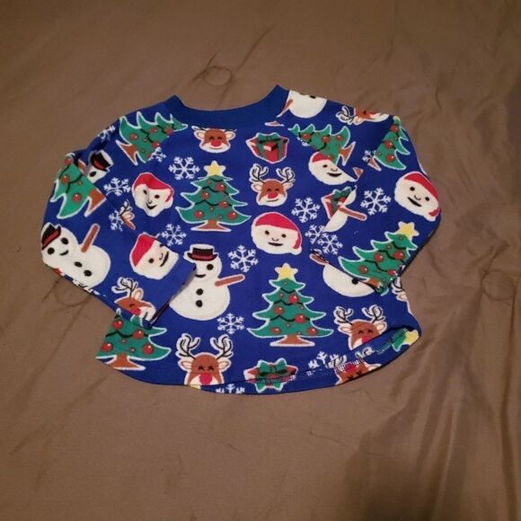 The Children's Place Blue Christmas Pajama… - Picture 3 of 5